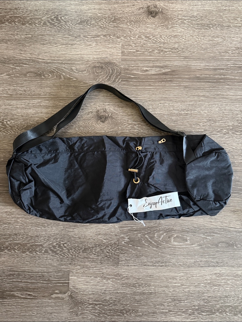 NWT Black Yoga Mat Bag With Strap